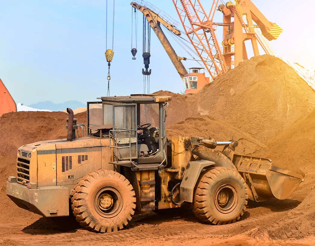 Active land-work site